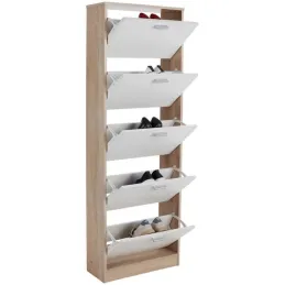 Sistema ribaltabile per scarpe a una fila / Bianco - coppia