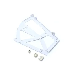 Sistema basculante per scarpe a due file / Bianco – coppia
