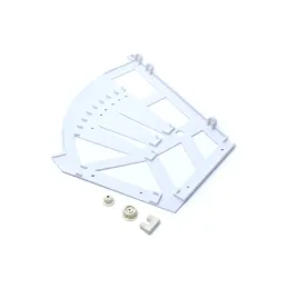 Sistema basculante per scarpe a tre file / Bianco – coppia