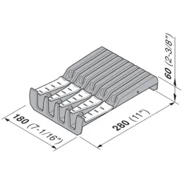 Portacoltelli ORGA LINE / Grigio scuro