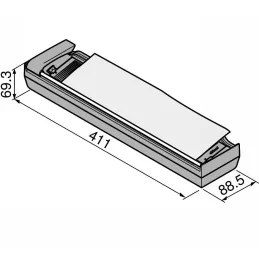 Taglierina per pellicola d’alluminio ORGA LINE / Grigio scuro