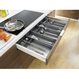 Organizzazione interna del cassetto ORGA LINE / Inox - set