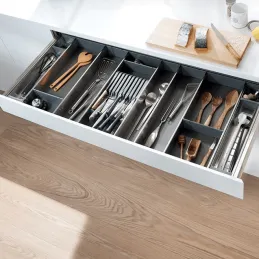 Organizzazione interna del cassetto ORGA LINE / Inox - set