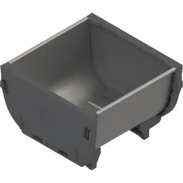 Ciotola in acciaio inox 88 x 88 per il sistema ORGA LINE / Acciaio inox
