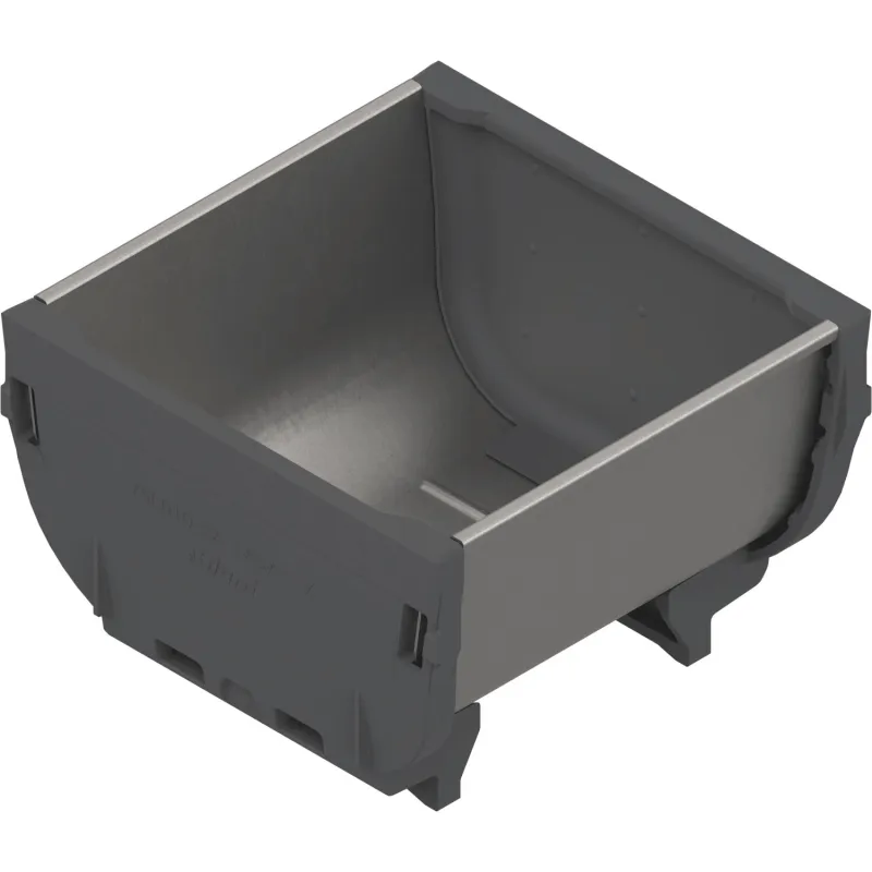 Ciotola in acciaio inox 88 x 88 per il sistema ORGA LINE / Acciaio inox