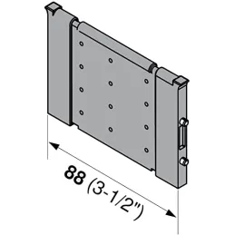 Divisorio trasversale da 88 mm per il sistema ORGA LINE / Grigio