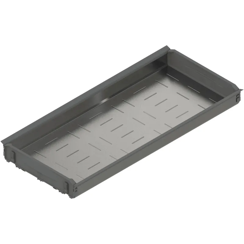 Vaschetta portabottiglie in acciaio inox / Grigia