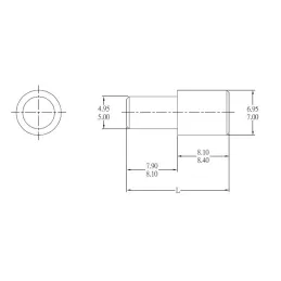 Supporto per ripiano 7/5 Nikel - 100 pz
