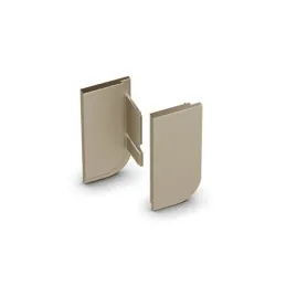 Set di terminali per profilo SECRET L - Acciaio inox