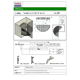 Mensola angolare girevole Inoxa EASY / Cromo lucido