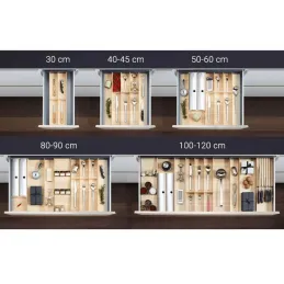 Portaposate per cassetto LiniQ 1000–1200 mm / Rovere chiaro