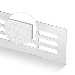Griglia di ventilazione HUGO / Alluminio spazzolato