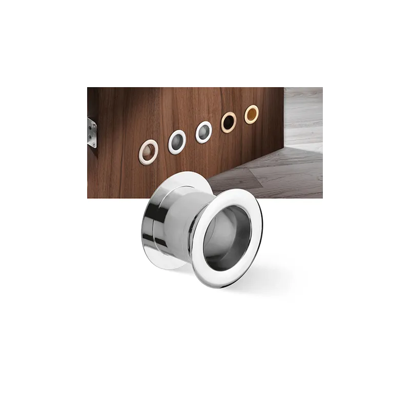 Ventilatore metallico per porta 40 mm / Cromo lucido