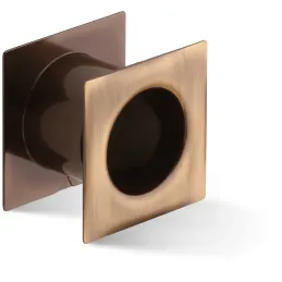 Ventilatore metallico quadrato per porta 40 mm / Bronzo