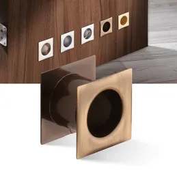 Ventilatore metallico quadrato per porta 40 mm / Bronzo