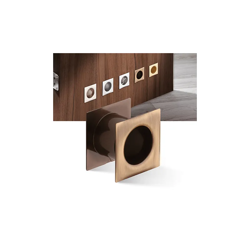 Ventilatore metallico quadrato per porta 40 mm / Bronzo