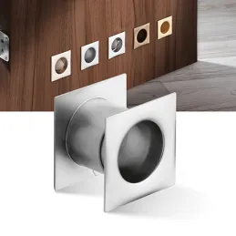 Ventilatore metallico quadrato per porta 40 mm / Cromo opaco