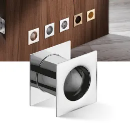 Ventilatore metallico quadrato per porta 40 mm / Acciaio inox