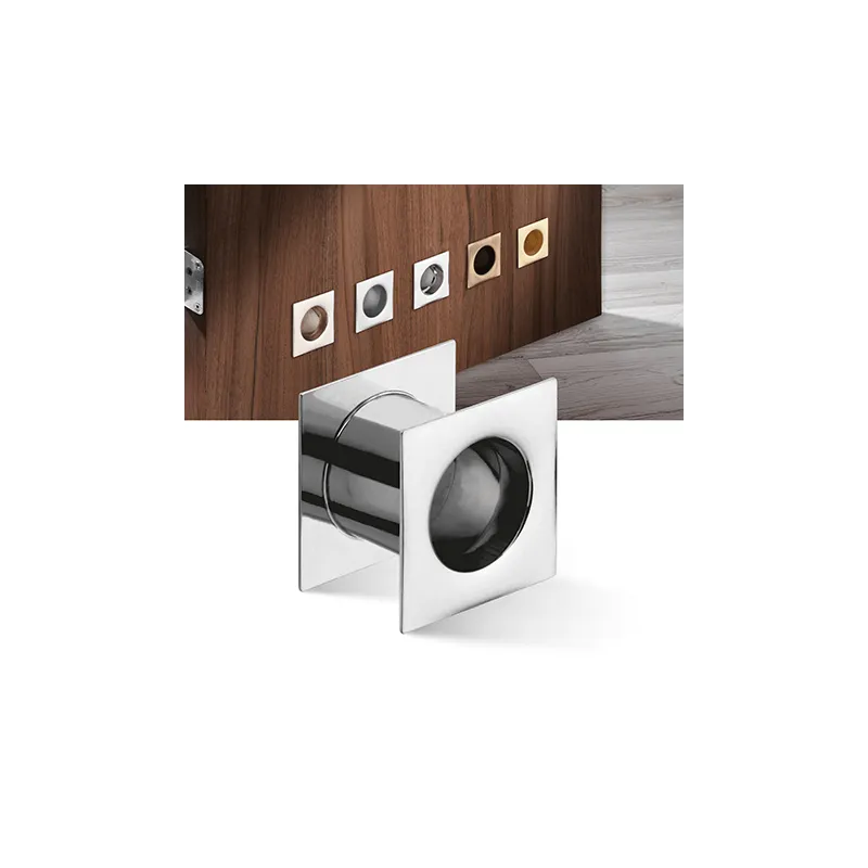Ventilatore metallico quadrato per porta 40 mm / Acciaio inox