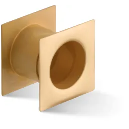 Ventilatore metallico quadrato per porte 40 mm / Oro