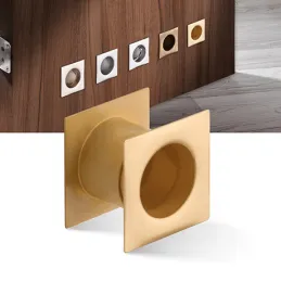 Ventilatore metallico quadrato per porte 40 mm / Oro