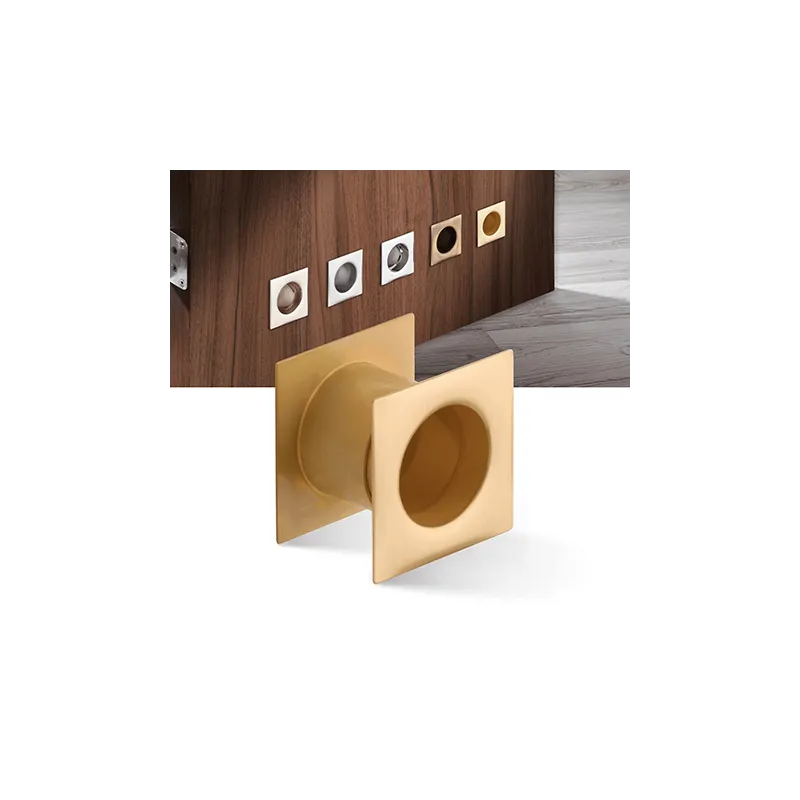 Ventilatore metallico quadrato per porte 40 mm / Oro