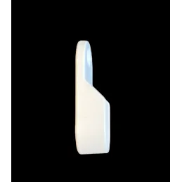 Terminale per tubo appendiabiti - ovale / Bianco opaco