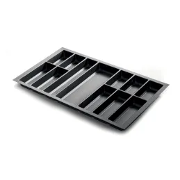 Portaposate STANDARDO con superficie antiscivolo / Nero cristallo