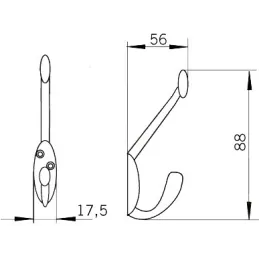 Appendiabiti HANGAR / Nero opaco