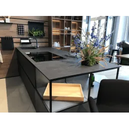 Piano di lavoro compatto FUNDERMAX Prado Agate Grey / Anima nera