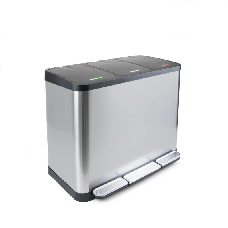 Cestino per rifiuti GALEON 3 x 9L / Acciaio inox