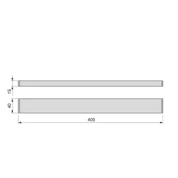 Portacoltelli magnetico 400 / Acciaio inox