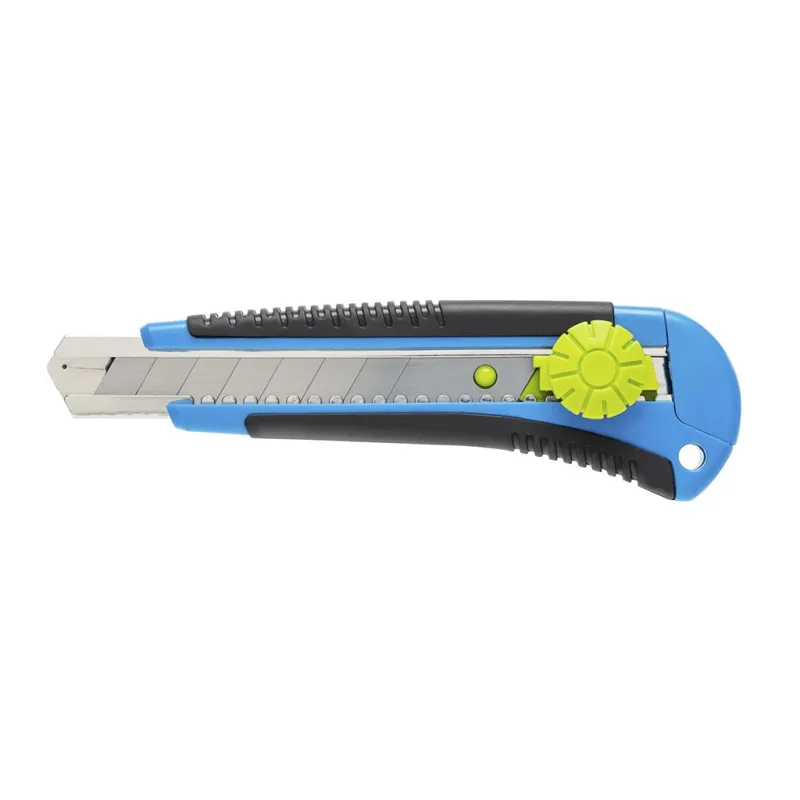 Taglierino a spezzare da 18 mm con rotella e blocco di sicurezza