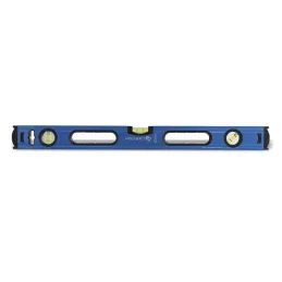 Livella in alluminio con supporto / Blu