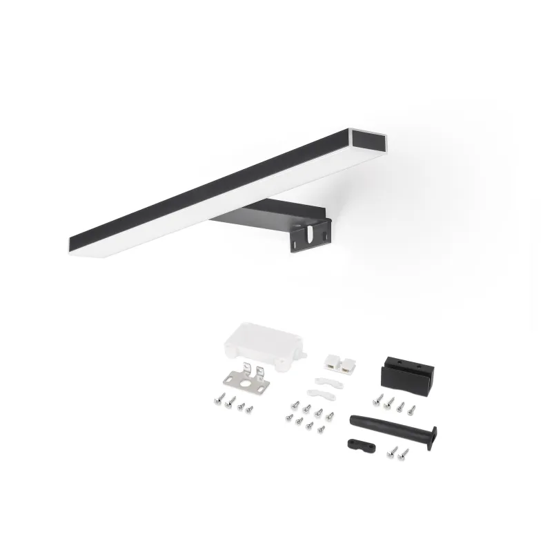 Lampada LED da bagno LEON / Nero opaco