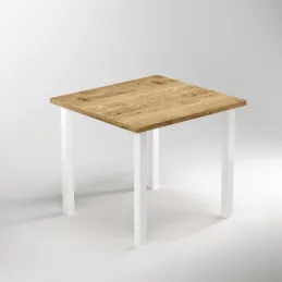 Set di gambe per tavolo ELISEUM / Bianco opaco - 4 pezzi