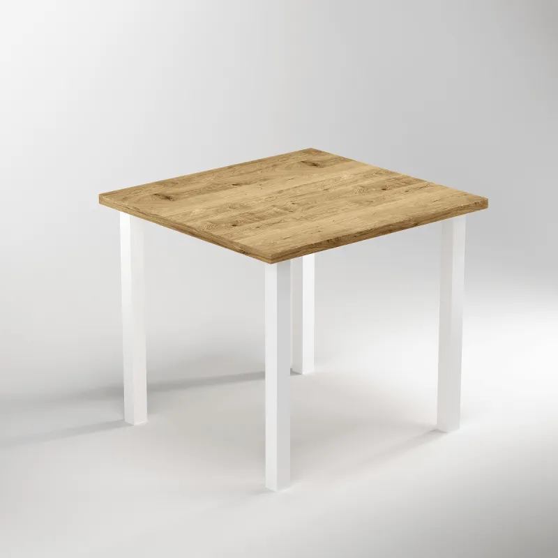 Set di gambe per tavolo ELISEUM / Bianco opaco - 4 pezzi