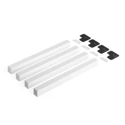 Set di gambe per tavolo ELISEUM / Bianco opaco - 4 pezzi