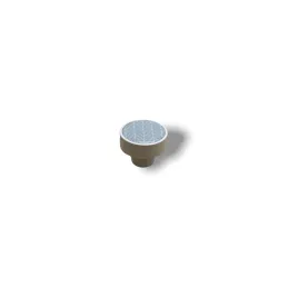 Pomello in legno ARSIA / Bianco - motivo abete blu