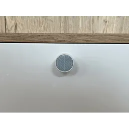 Pomello in legno ARSIA / Bianco - motivo abete blu