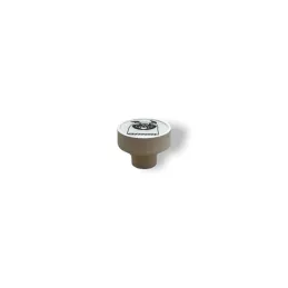 Pomello in legno ARSIA / Bianco – motivo bulldog