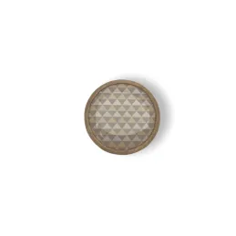 Pomello in legno ARSIA / faggio - triangoli beige