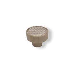 Pomello in legno ARSIA / faggio - triangoli beige