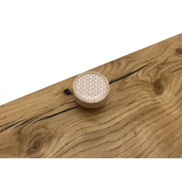 Pomello in legno ARSIA / faggio - triangoli beige