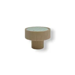 Pomello in legno ARSIA / faggio – triangoli verdi