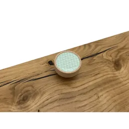 Pomello in legno ARSIA / faggio – triangoli verdi