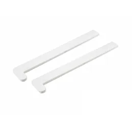 Set di terminali per davanzali in PVC – coppia / Bianco