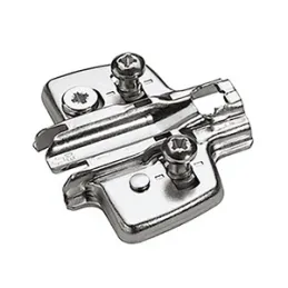 Piastrina per cerniere con eccentrico 3D e viti Euro HETTICH CLIP