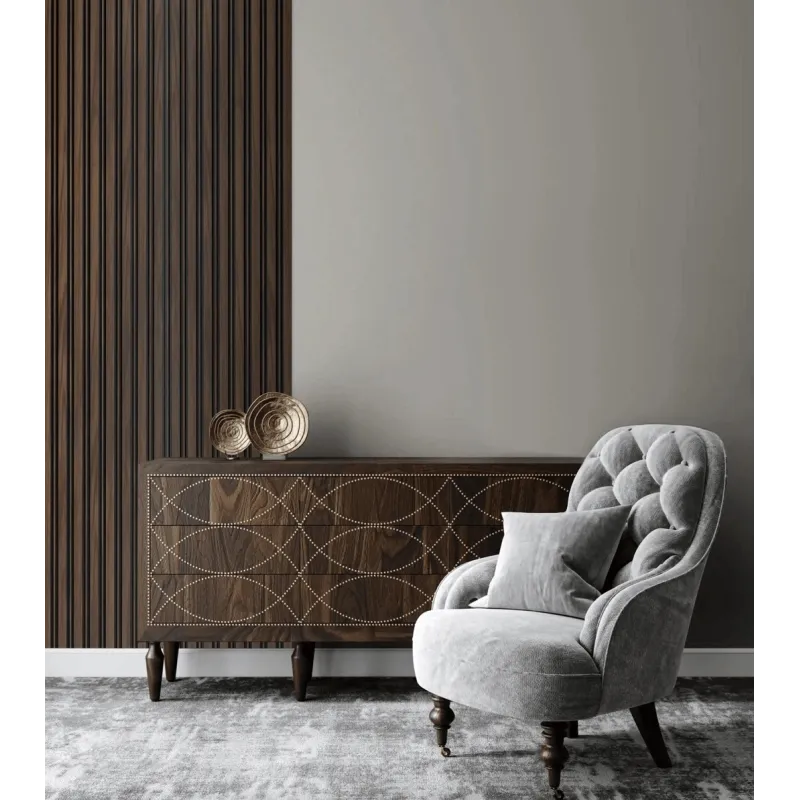 Profilo decorativo a lamelle MILO / Noce Scuro