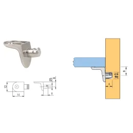 Reggipiano senza perno ST01 / 10 pz
